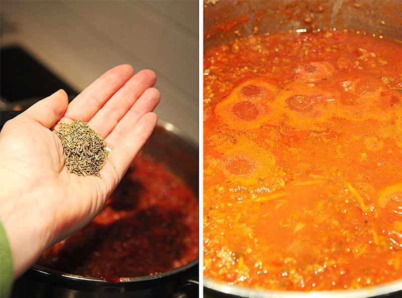 Meat sauce from scratch