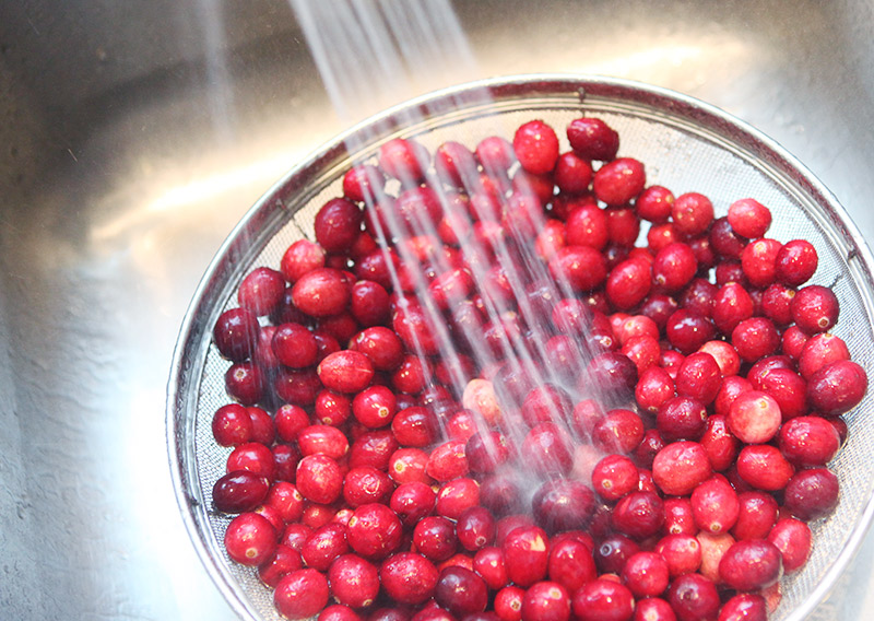 Organic super easy cranberry sauce - only 3 ingredients - paleo