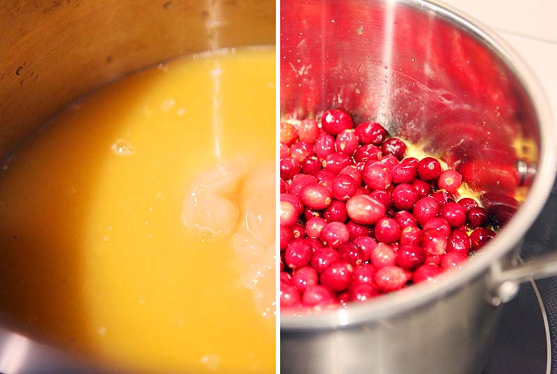 Organic super easy cranberry sauce - only 3 ingredients - paleo