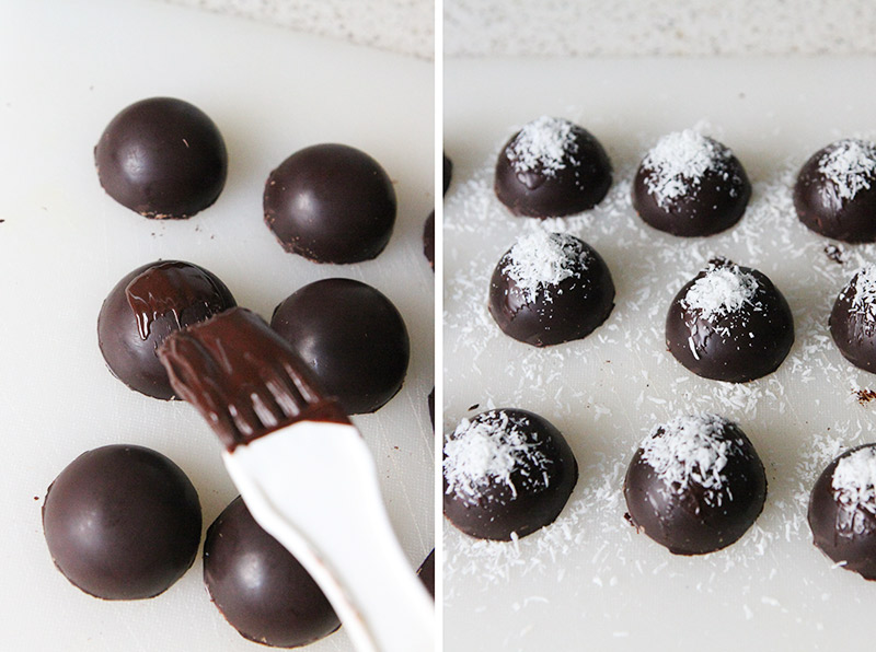 Coconut filled chocolates - paleo