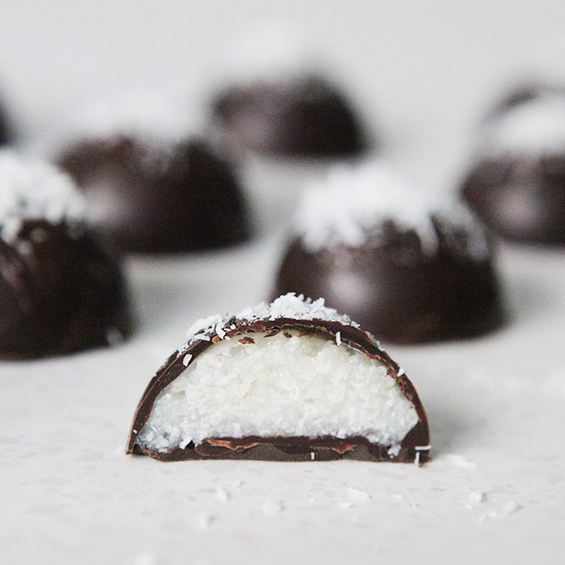Coconut filled chocolates - paleo