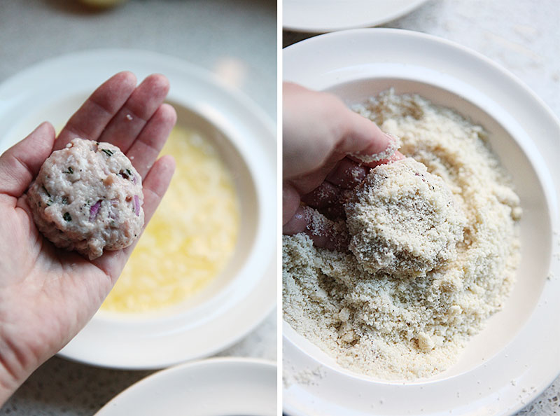 paleo chicken nuggets with rosemary and lemon