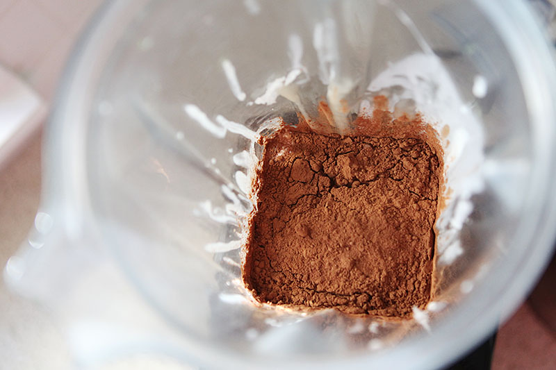 New Year clock desert: delicious and creamy chocolate ice cream (paleo)