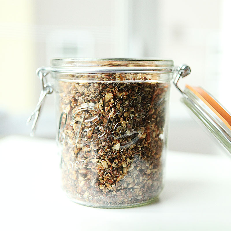 Crunchy Paleo granola without grains and refined sugar free