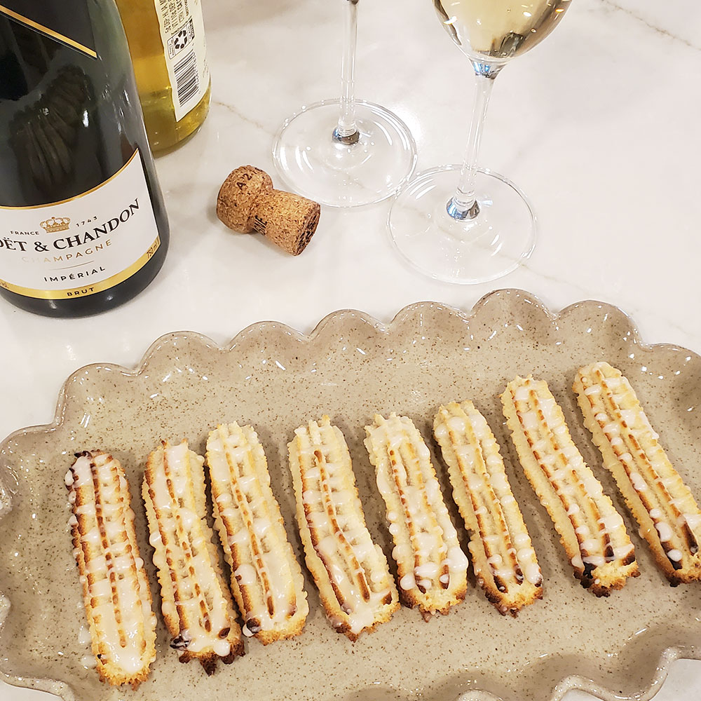 Danish New Year kransekage - almond cookies