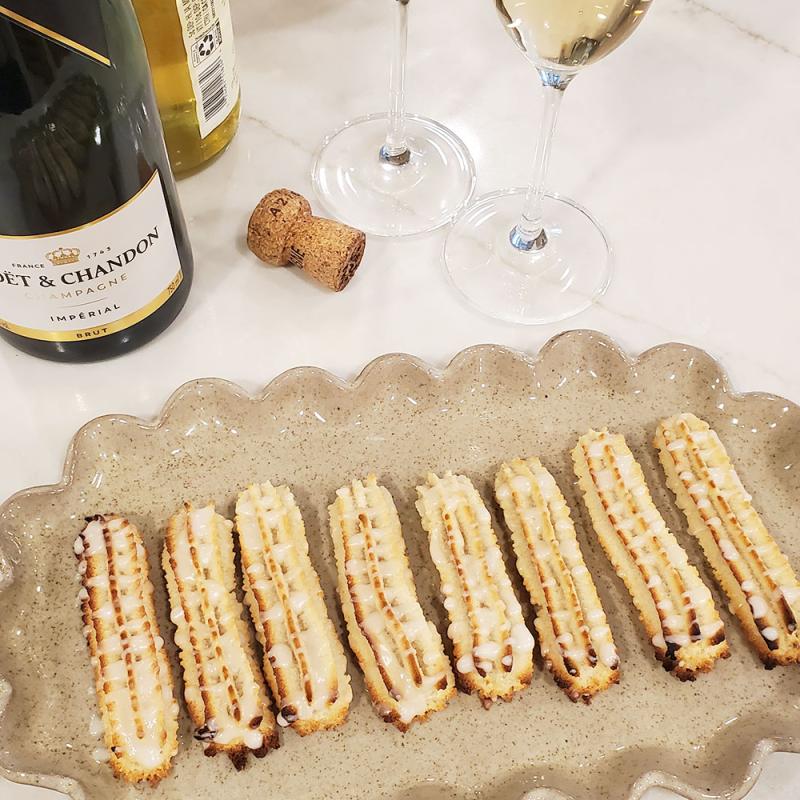 Danish New Year kransekage - almond cookies